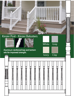 Kinzer Railing - Vinyl Porch Rail Co